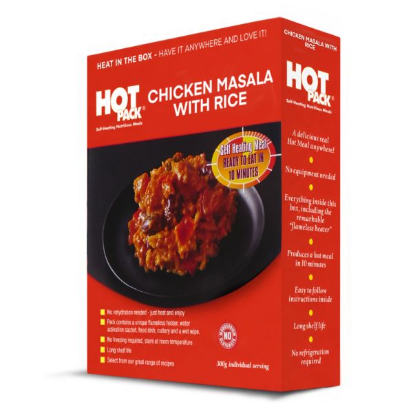 HOT PACK self heating meal in box - Chicken Masala