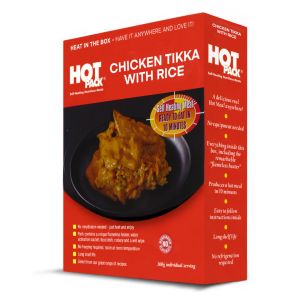 HOT PACK self heating meal in box - Chicken Tikka with Rice
