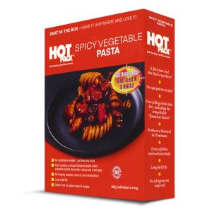 HOT PACK self heating meal in Box - Spicy Vegetable Pasta