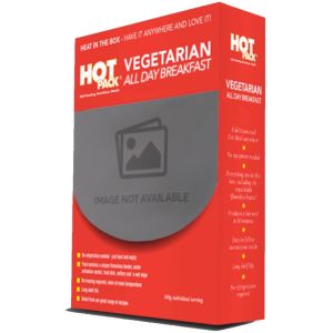 HOT PACK self heating meal in Box - Vegetarian All day Breakfast
