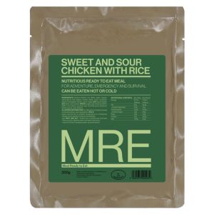 Sweet and Sour Chicken with Rice MRE Ready To Eat Meal