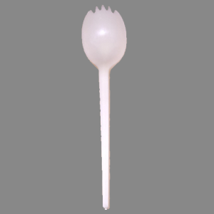 Hot Pack Biodegradable Long Handled Spork 19cm, Multi Use